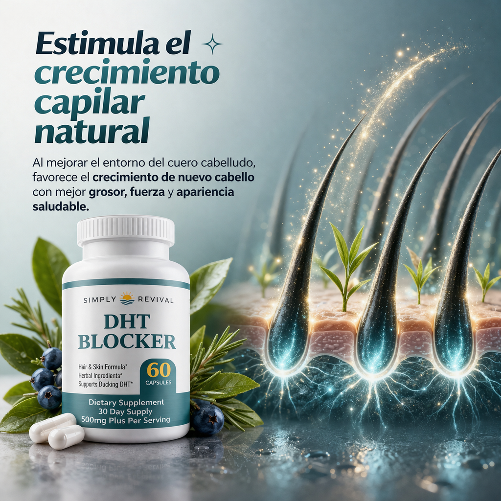 CapilFort™ Diseñado para combatir la alopecia controlando la DHT, la hormona que causa la caída progresiva del cabello.