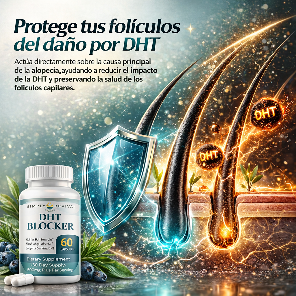 CapilFort™ Diseñado para combatir la alopecia controlando la DHT, la hormona que causa la caída progresiva del cabello.